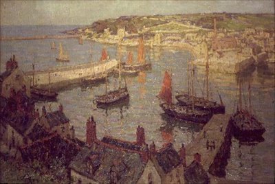 Brixham kikötője alkotó: Terrick Williams