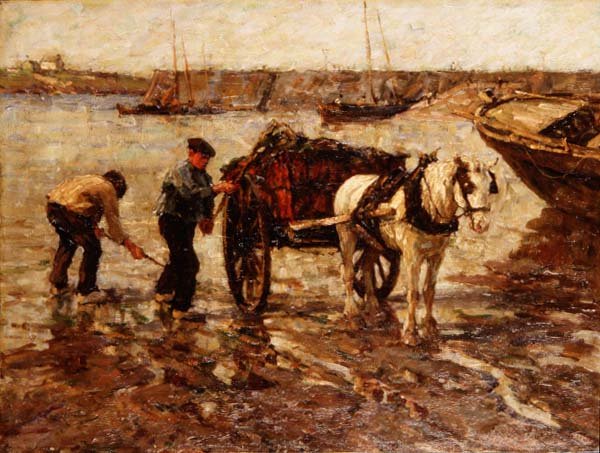 Hínár gyűjtése alkotó: Terrick Williams