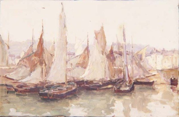 A kikötőben, Honfleur alkotó: Terrick Williams