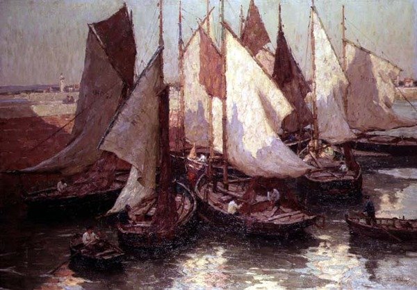 A rakpart, Honfleur alkotó: Terrick Williams
