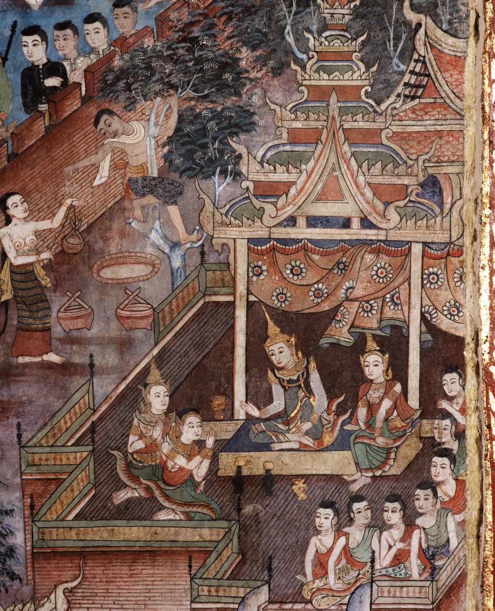 Falfestmény részlete alkotó: Thai School