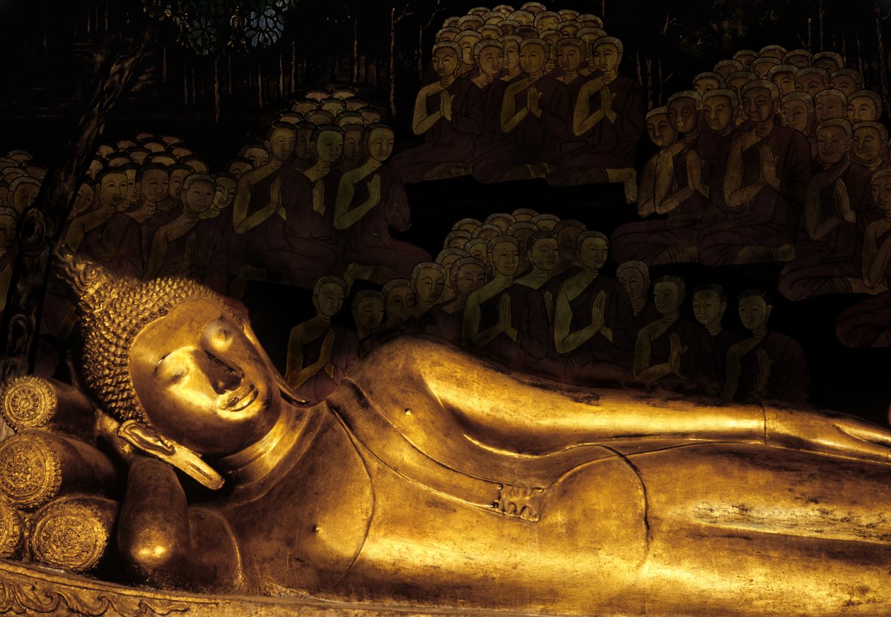 Buddha paranirvánája (bronz) alkotó: Thai School
