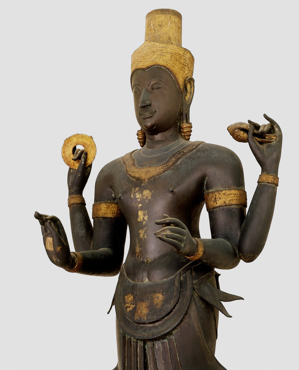 Visnu szobra (bronz) alkotó: Thai School