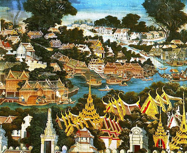 Bangkok kilátása alkotó: Thai School