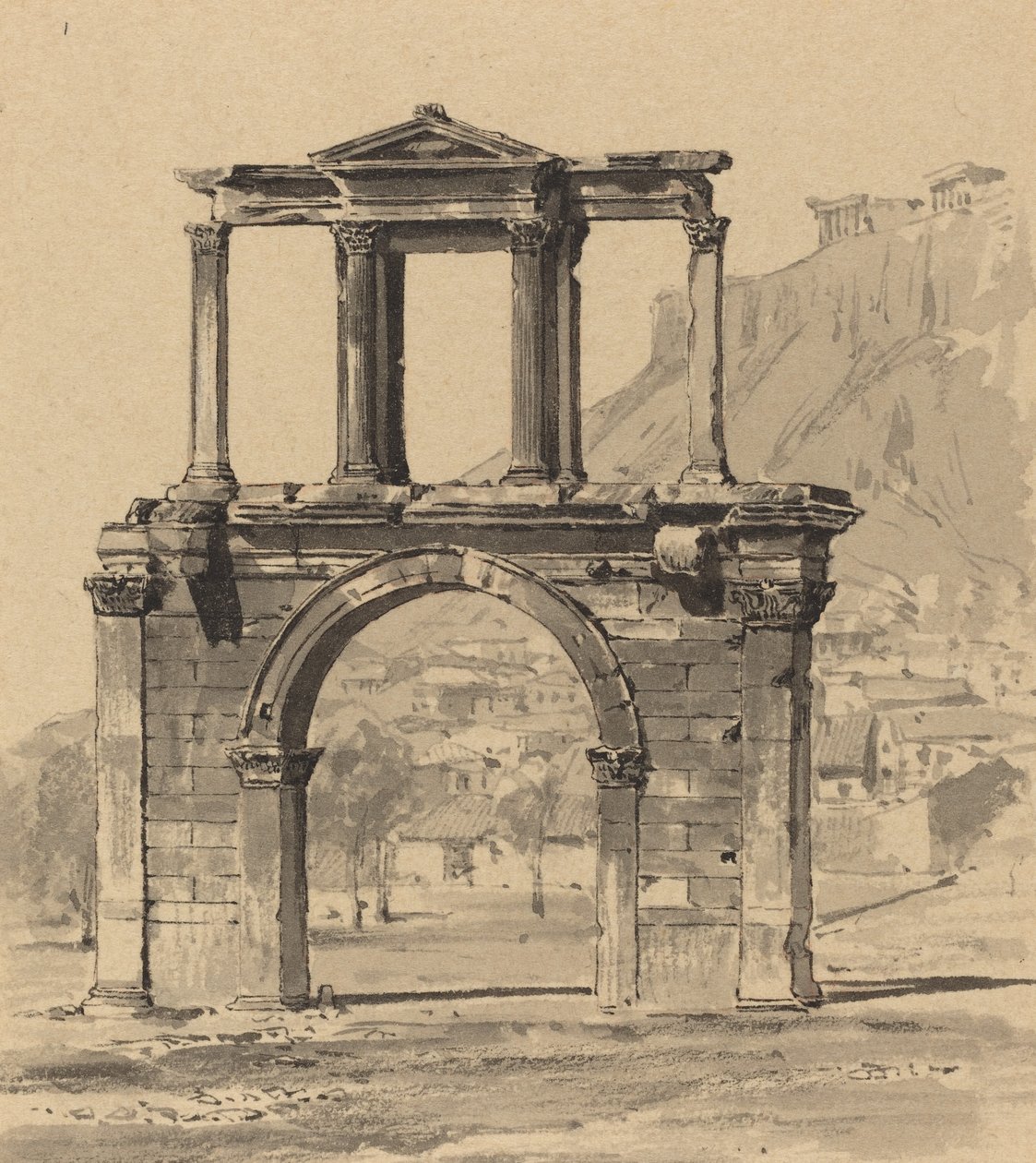 Hadrianus-ív, 1890. alkotó: Themistocles von Eckenbrecher