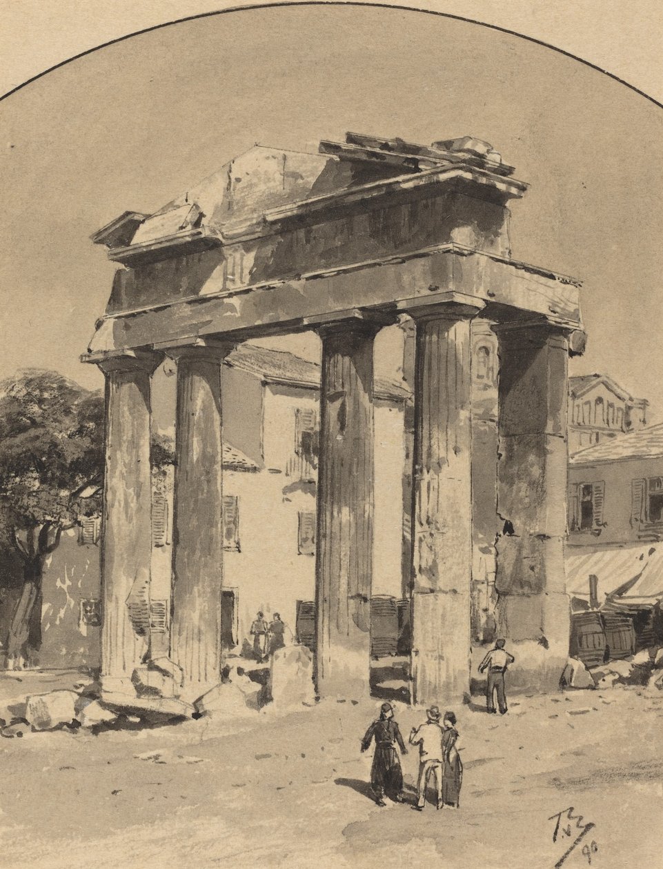 Régi piackapu alkotó: Themistocles von Eckenbrecher