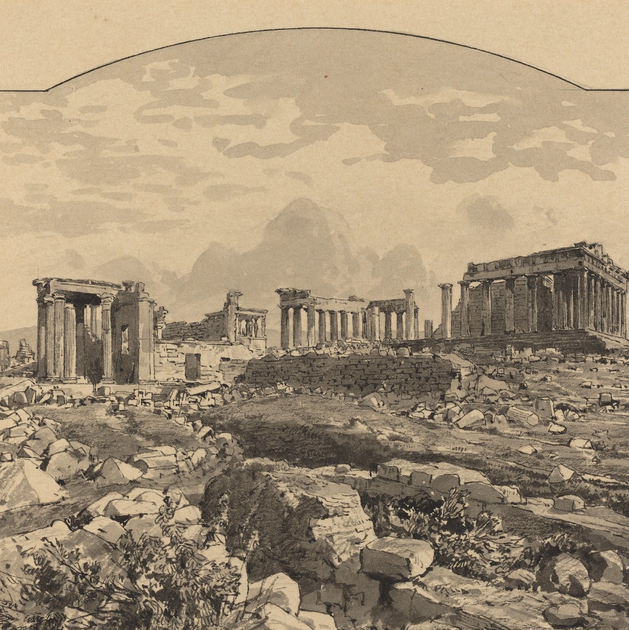 A Parthenon keletről alkotó: Themistocles von Eckenbrecher