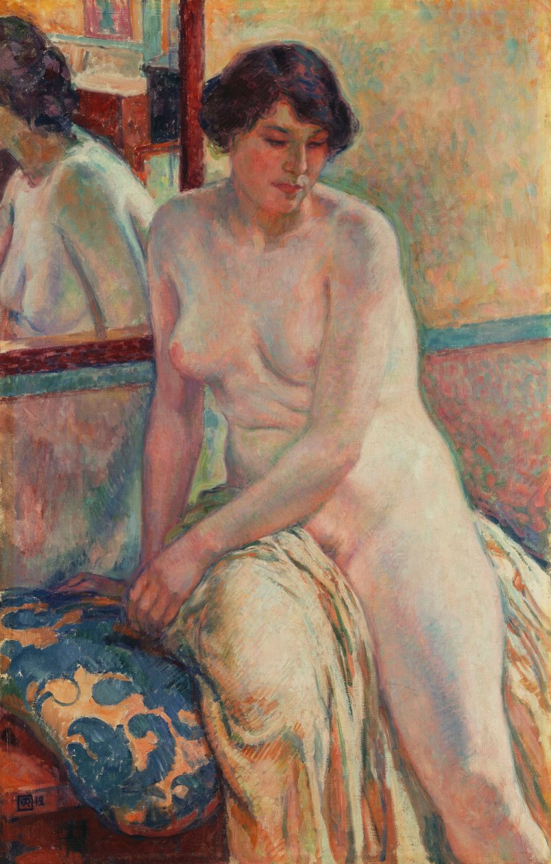 A modell pihenője, 1912 alkotó: Théo van Rysselberghe