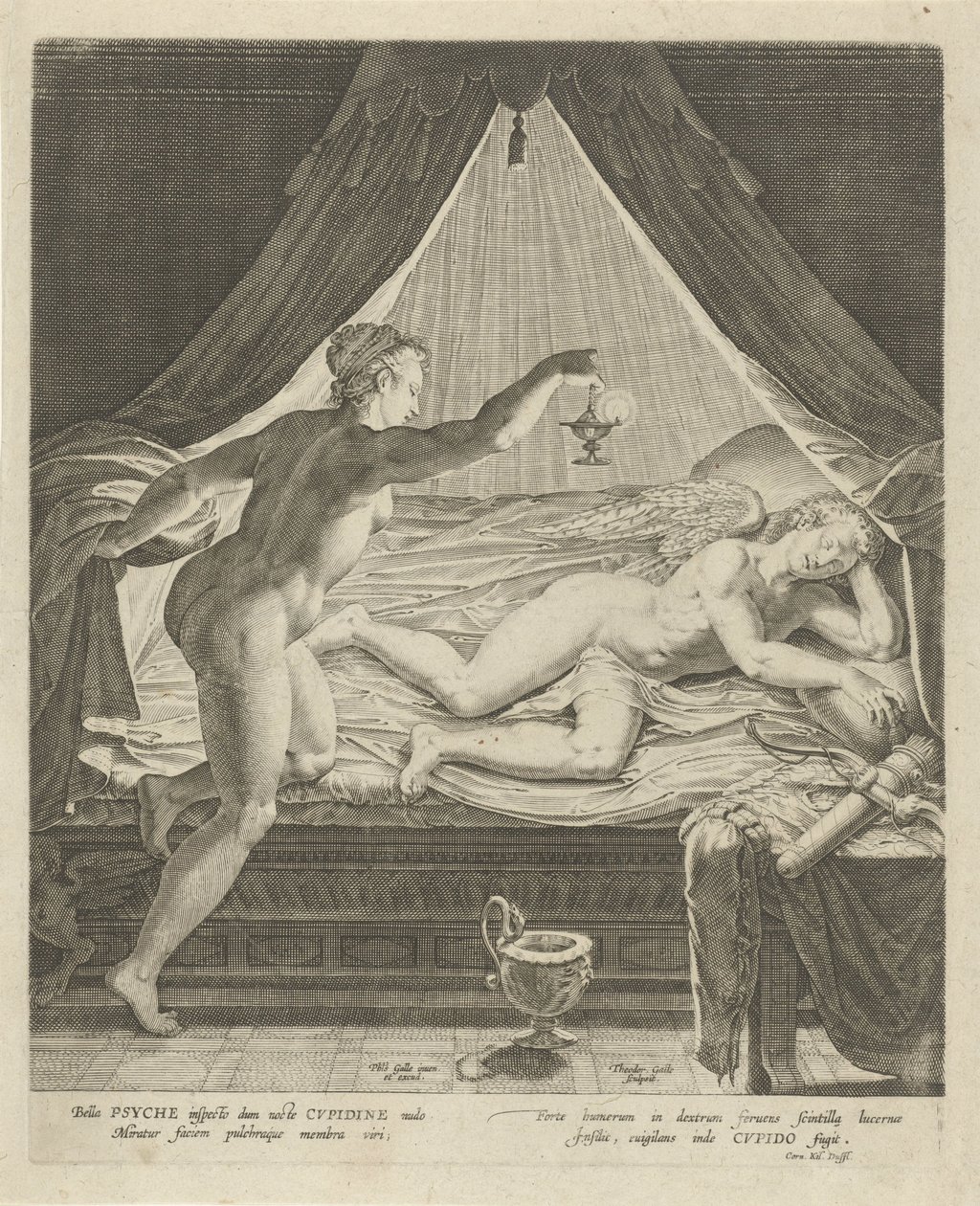 Amor és Psyche alkotó: Theodoor Galle