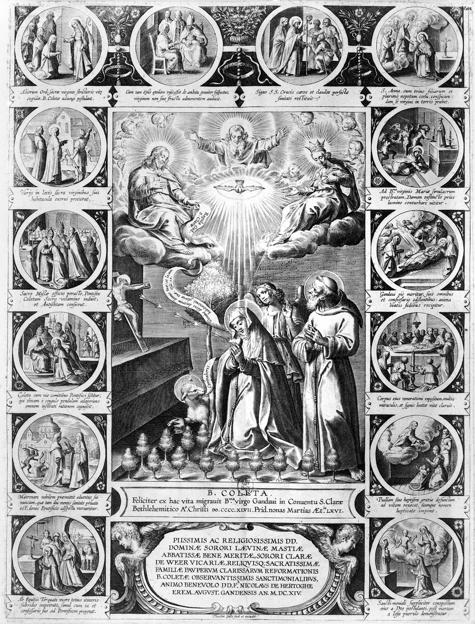 Jelenetek St. Colette életéből (1381-1447) alkotó: Theodor Galle