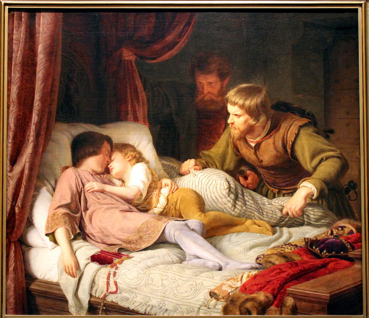 Edward fiainak meggyilkolása IV alkotó: Theodor Hildebrandt