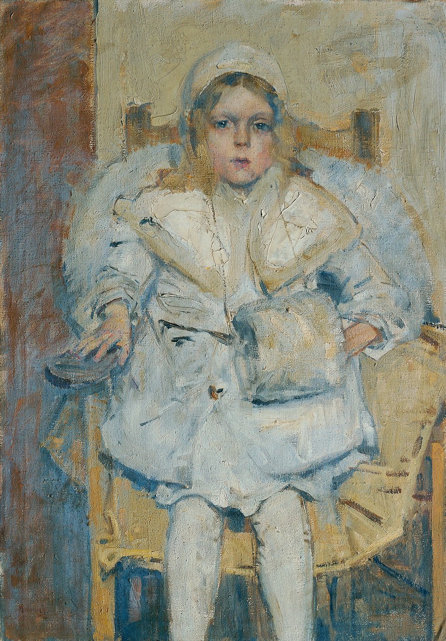 egy lány portréja alkotó: Theodor Hummel