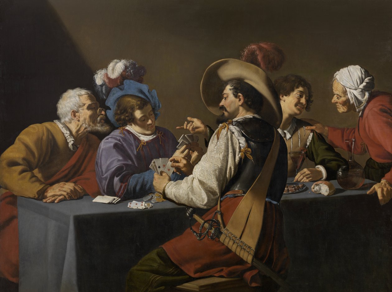 Játékkártya (olaj, vászon) alkotó: Theodor Rombouts