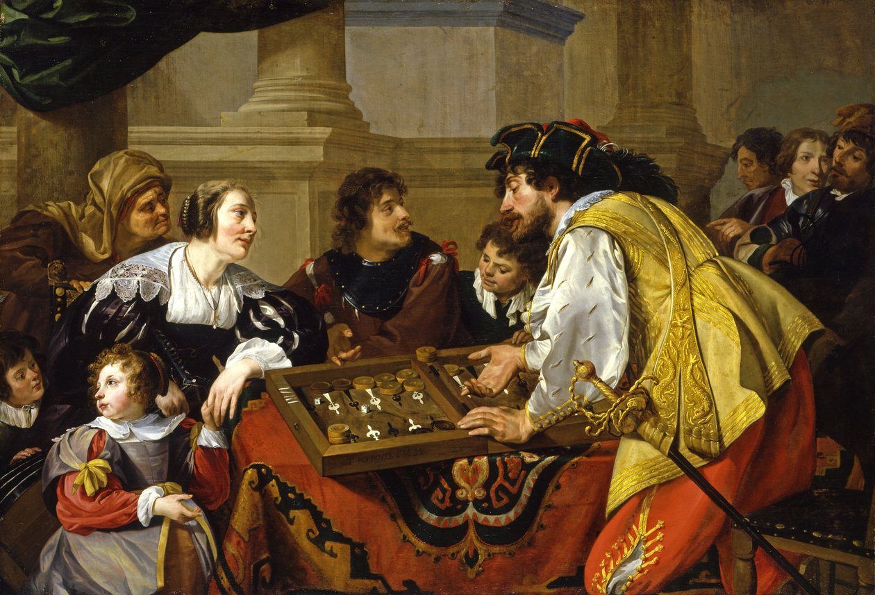 The Backgammon Players, 1634 alkotó: Theodor Rombouts