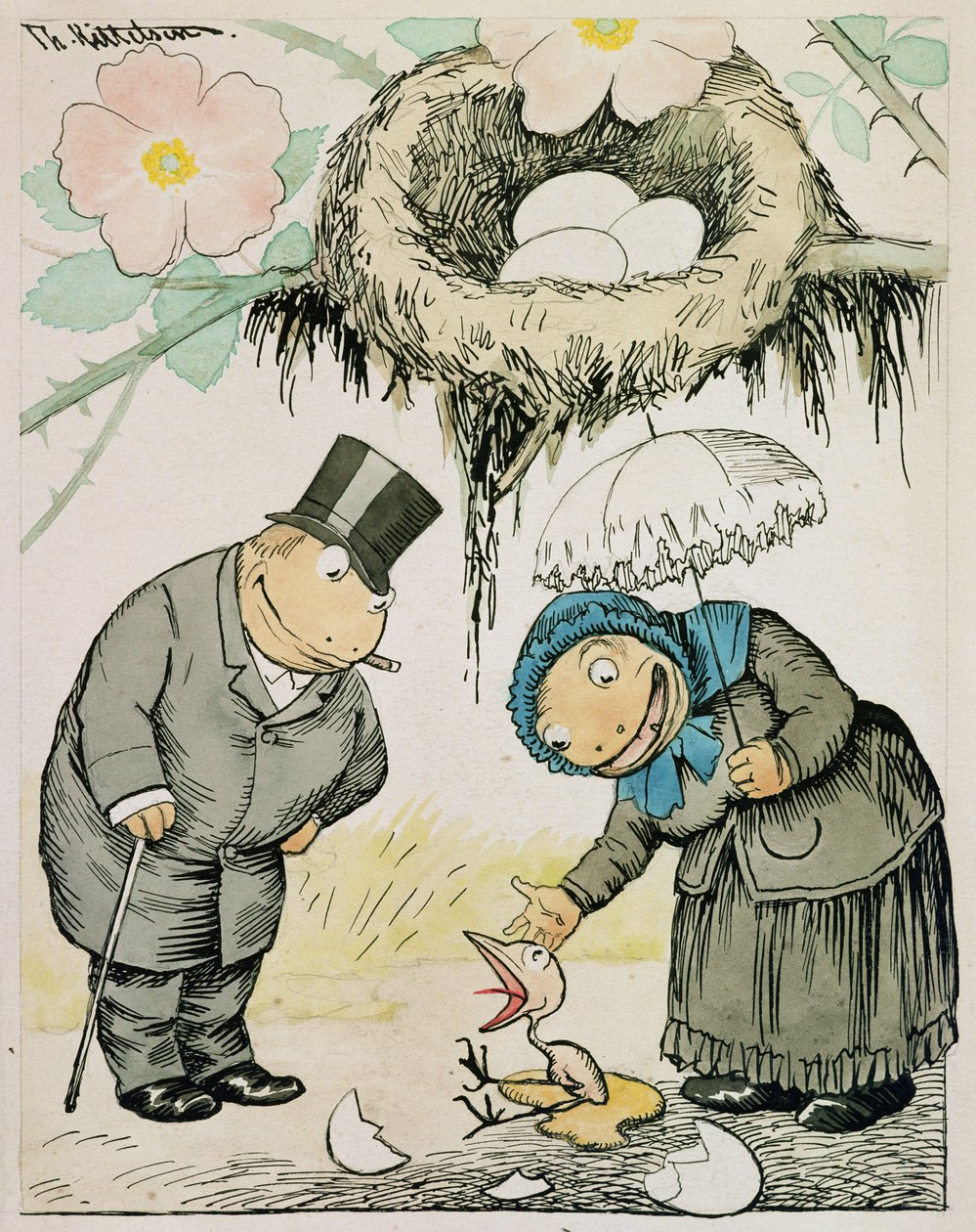 Korai kézbesítés alkotó: Theodor Kittelsen