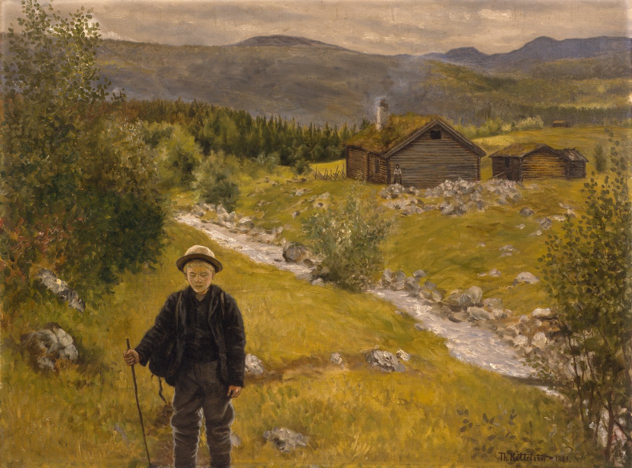 Búcsú anya alkotó: Theodor Kittelsen