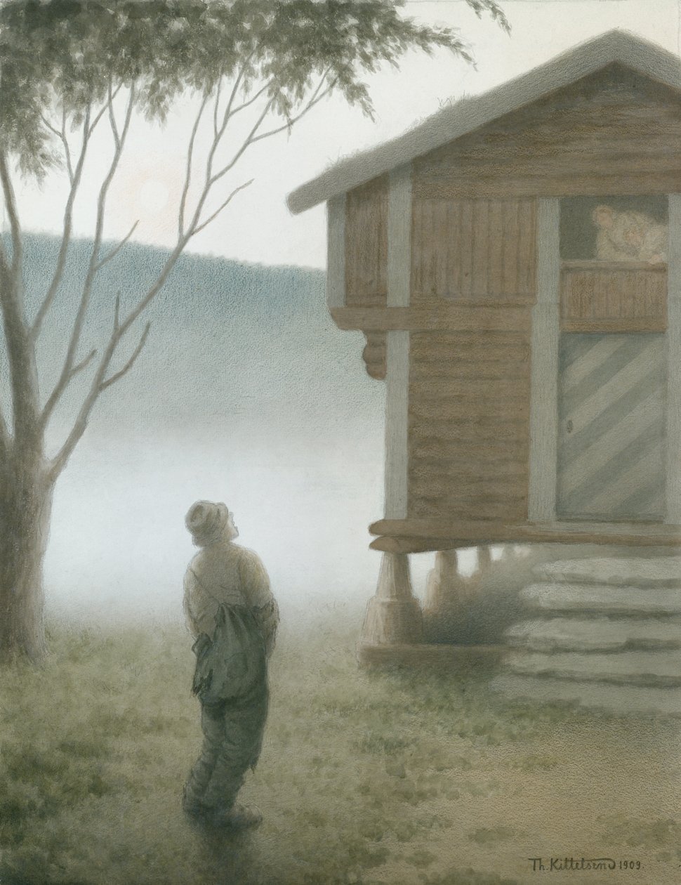 Lányok, nyissa ki az ajtót alkotó: Theodor Kittelsen