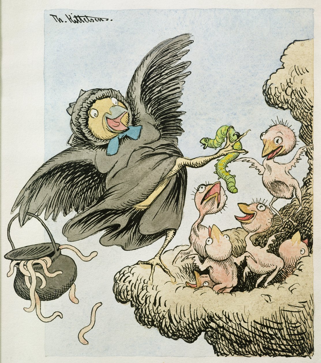 Itt vannak az étel gyerekek alkotó: Theodor Kittelsen