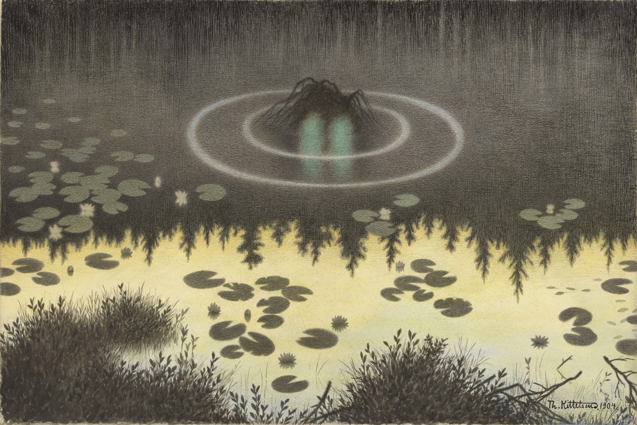 A Víz Sprite alkotó: Theodor Kittelsen