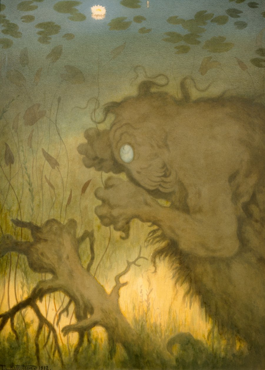 Vízi sprite horgászat (Nocks) alkotó: Theodor Kittelsen