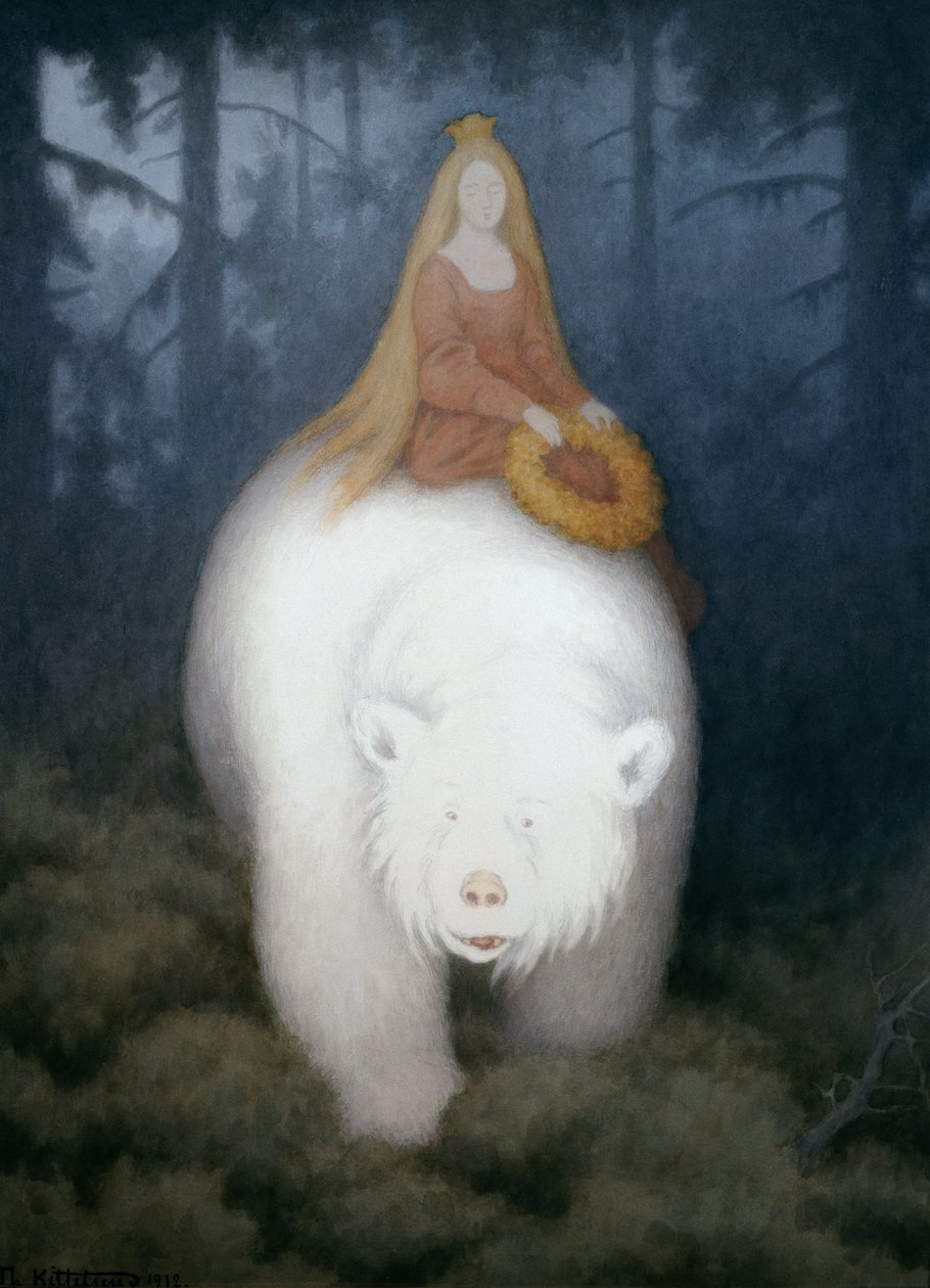 Fehér Medve Valemon király alkotó: Theodor Kittelsen