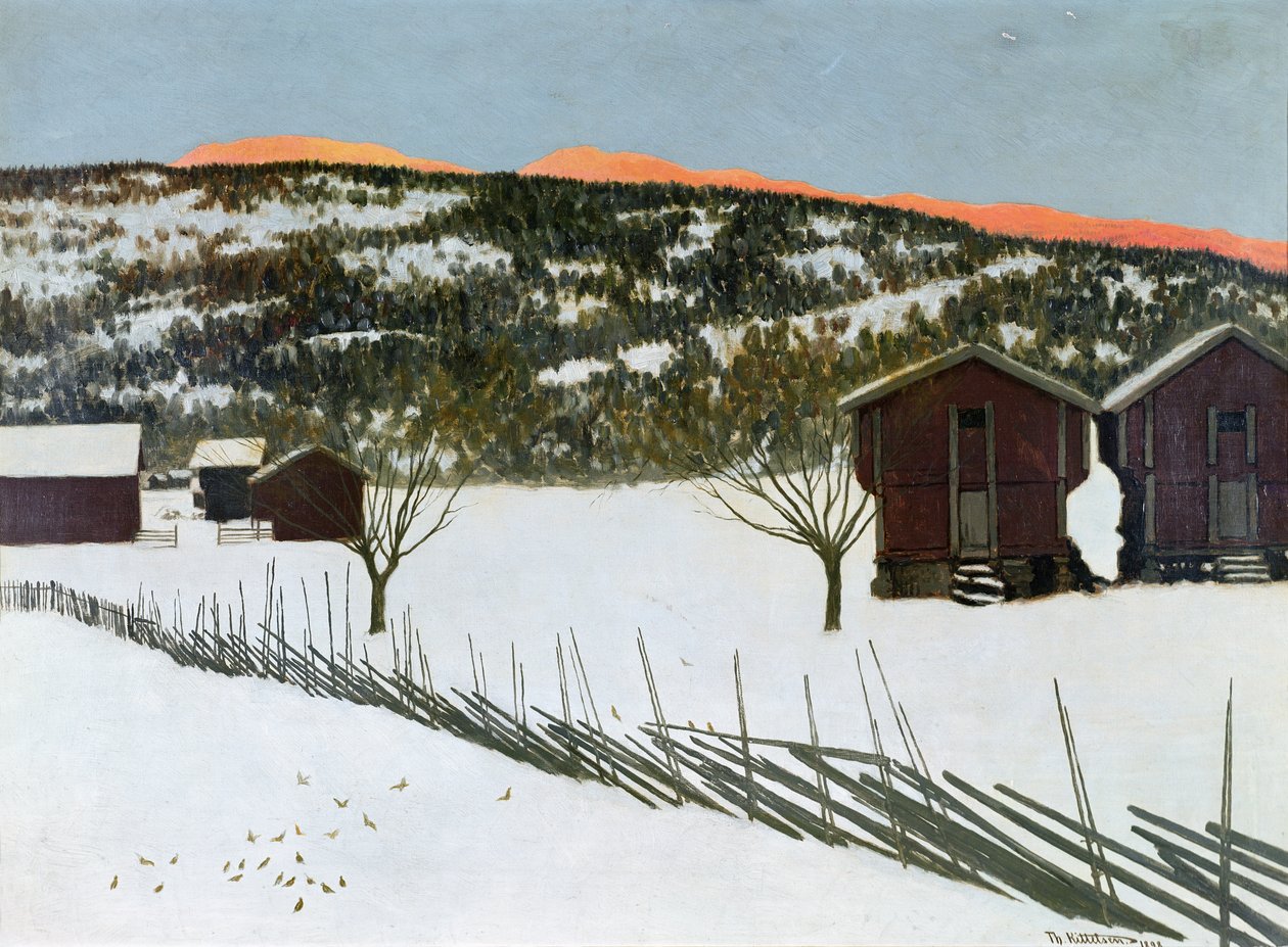 Téli Reggel alkotó: Theodor Kittelsen