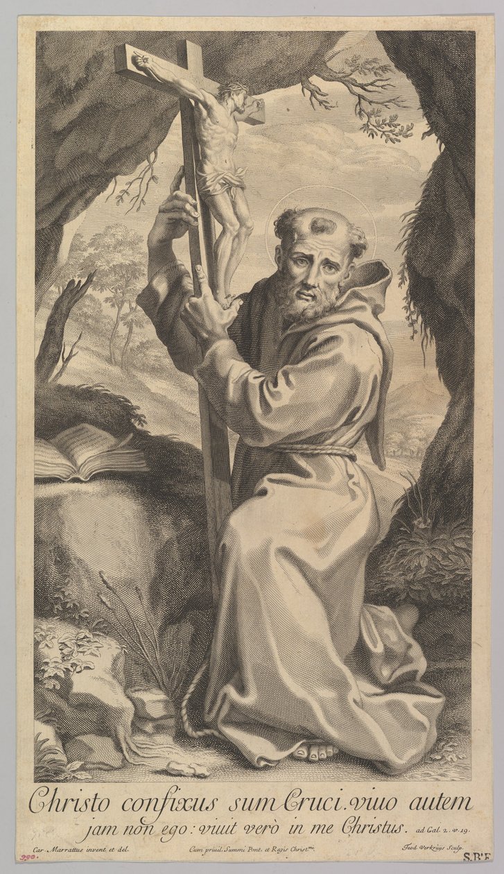 Szent Ferenc . alkotó: Theodor Verkruys