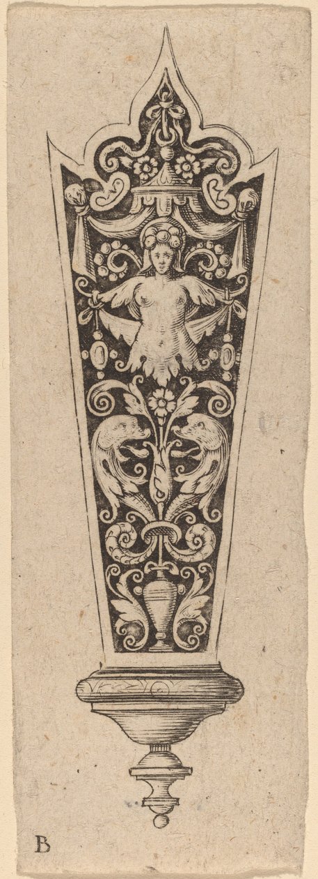 Dísz a kés nyeléhez alkotó: Theodor de Bry