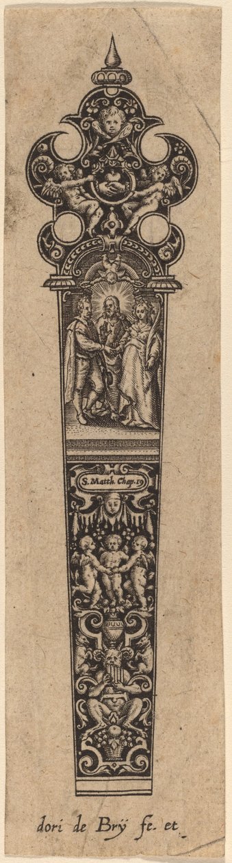 Dísz a kés nyeléhez alkotó: Theodor de Bry