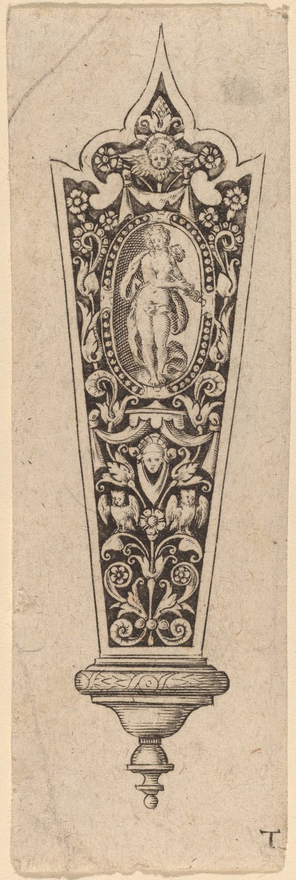 Dísz a kés nyeléhez alkotó: Theodor de Bry