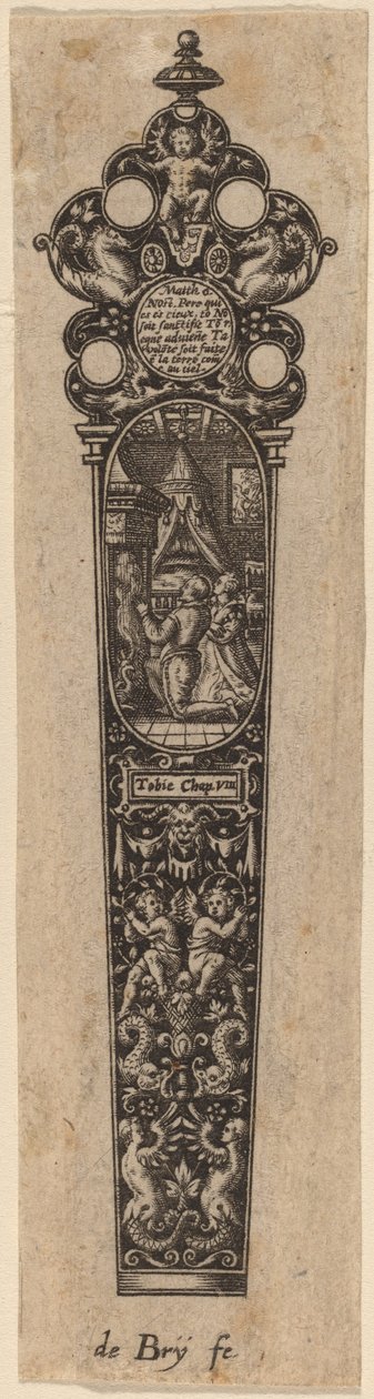 Dísz a kés nyeléhez alkotó: Theodor de Bry