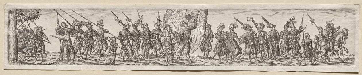 Katonák márciusban alkotó: Theodor de Bry