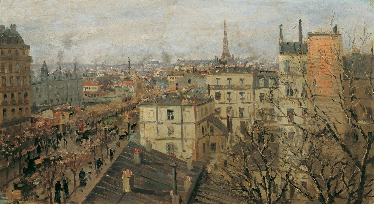Kilátás Párizsra alkotó: Theodor von Hormann
