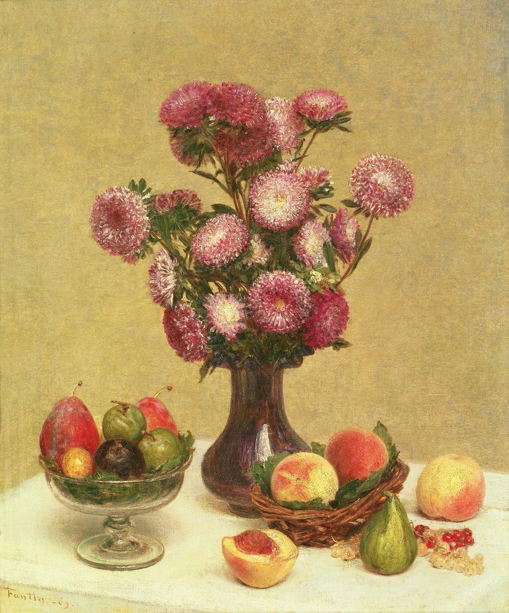 Csendélet, 1869 alkotó: Theodore Fantin Latour