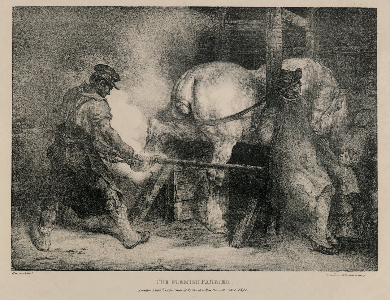 A flamand patkolókovács alkotó: Theodore Gericault
