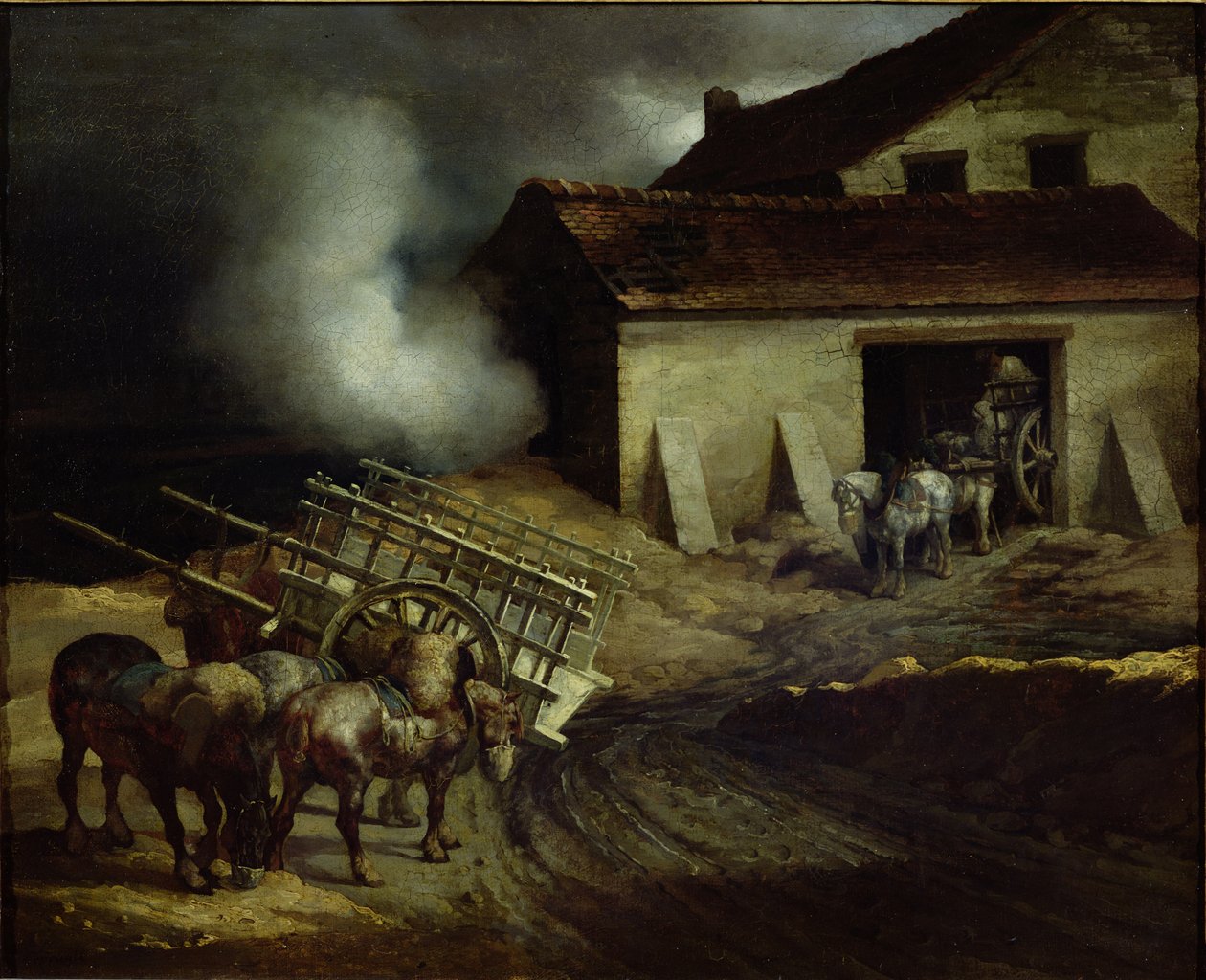 A kemence a vakolatgyárban alkotó: Theodore Gericault