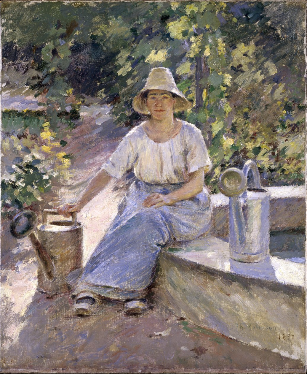 Az öntözőedények, 1890 alkotó: Theodore Robinson