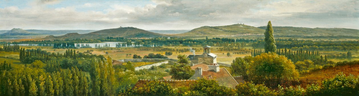 Az Ile-de-France panorámaképe, 1830 körül. alkotó: Pierre Etienne Theodore Rousseau