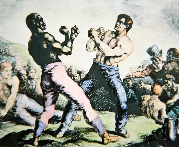 A boxerek (színes litó) alkotó: Theodore (after) Gericault