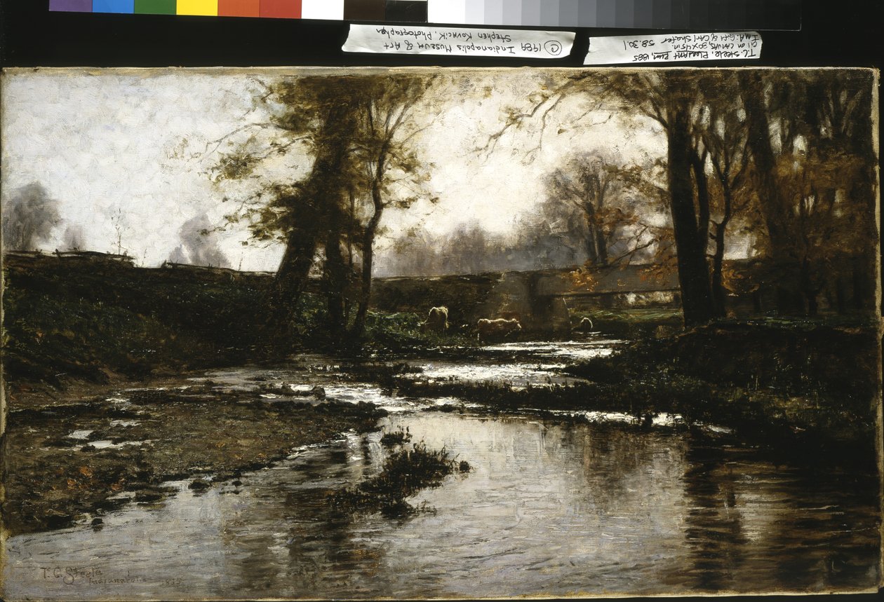 Pleasant Run (olaj, vászon) alkotó: Theodore Clement Steele