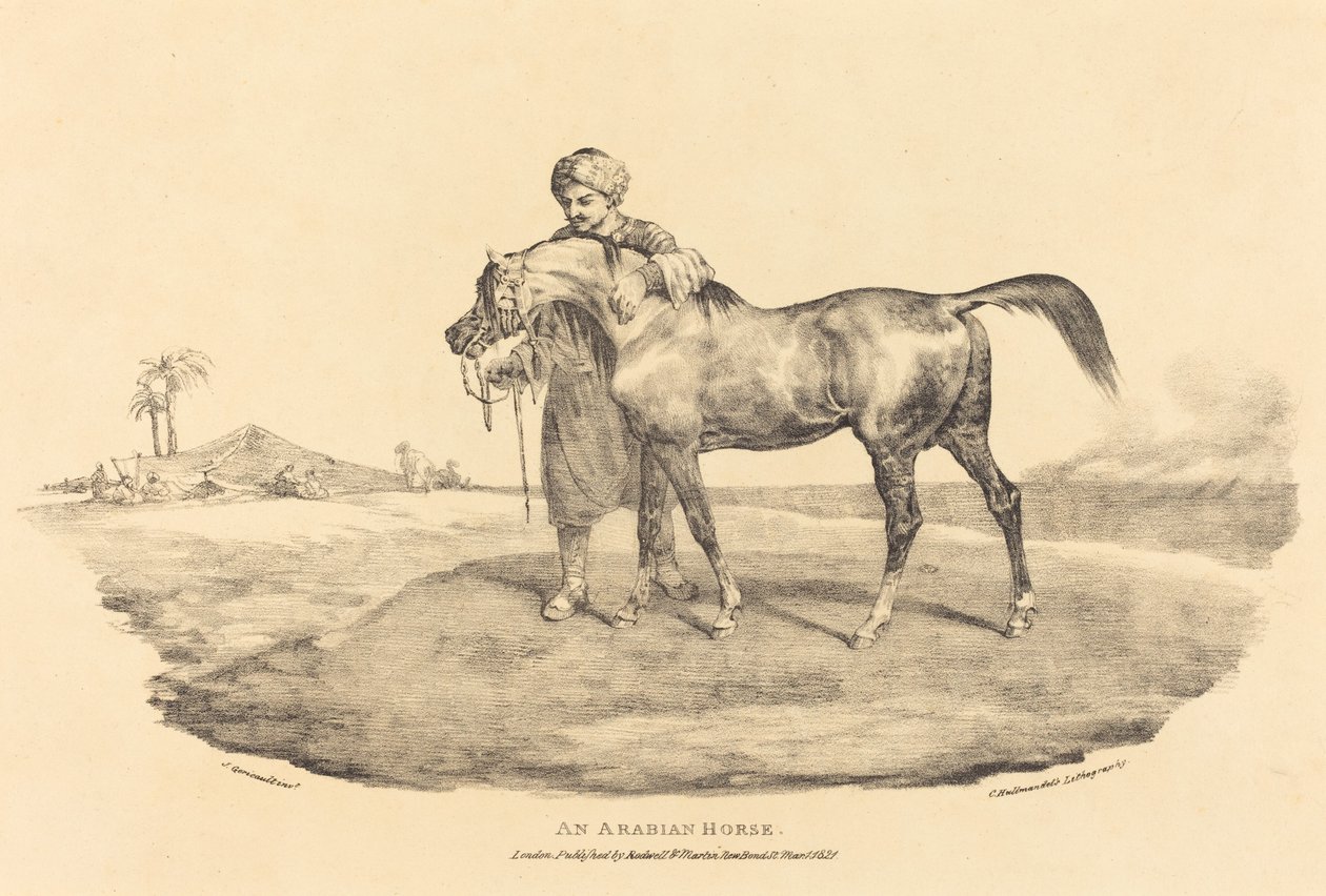 Egy arab ló alkotó: Theodore Gericault