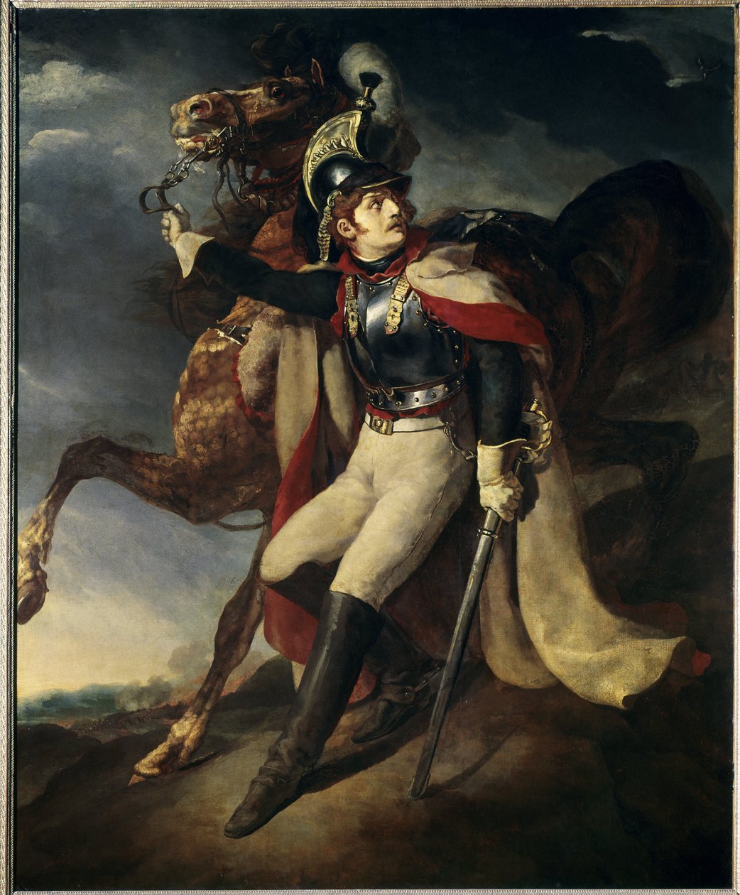 Cuirassier wesse - olaj, vászon alkotó: Theodore Gericault