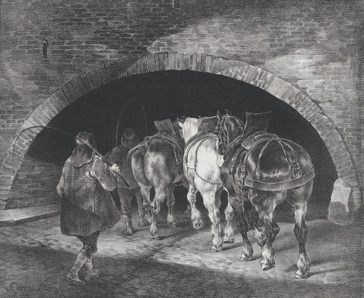 Az Adelphi rakpart bejárata, 1821 alkotó: Theodore Gericault