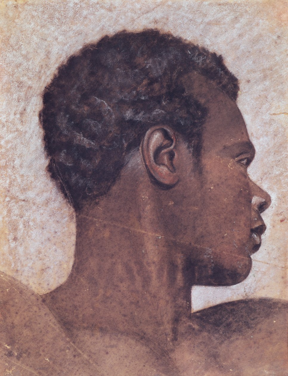 Egy fekete ember feje alkotó: Theodore Gericault