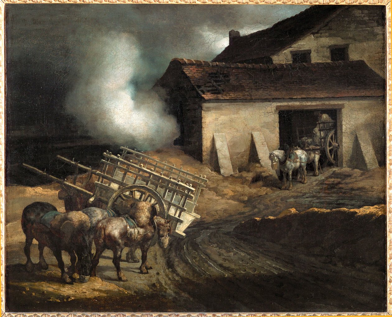 Le four a platre. A gipszkemencében ... alkotó: Theodore Gericault