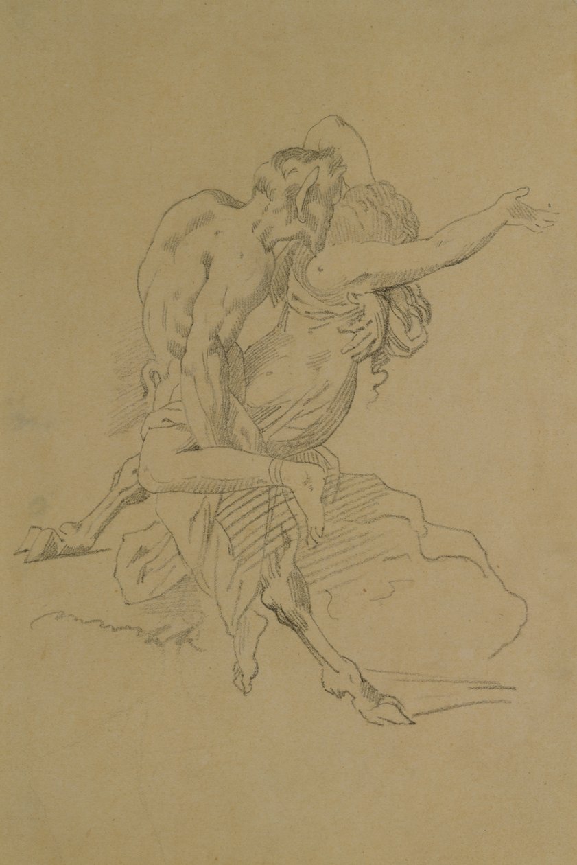 Nimfa és Szatír alkotó: Theodore Gericault