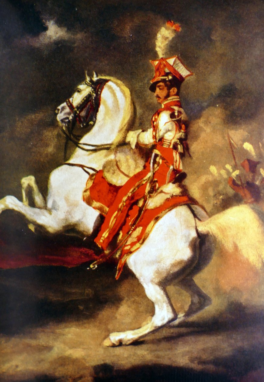 Lengyel trombitás 1813-14 (festmény) alkotó: Theodore Gericault