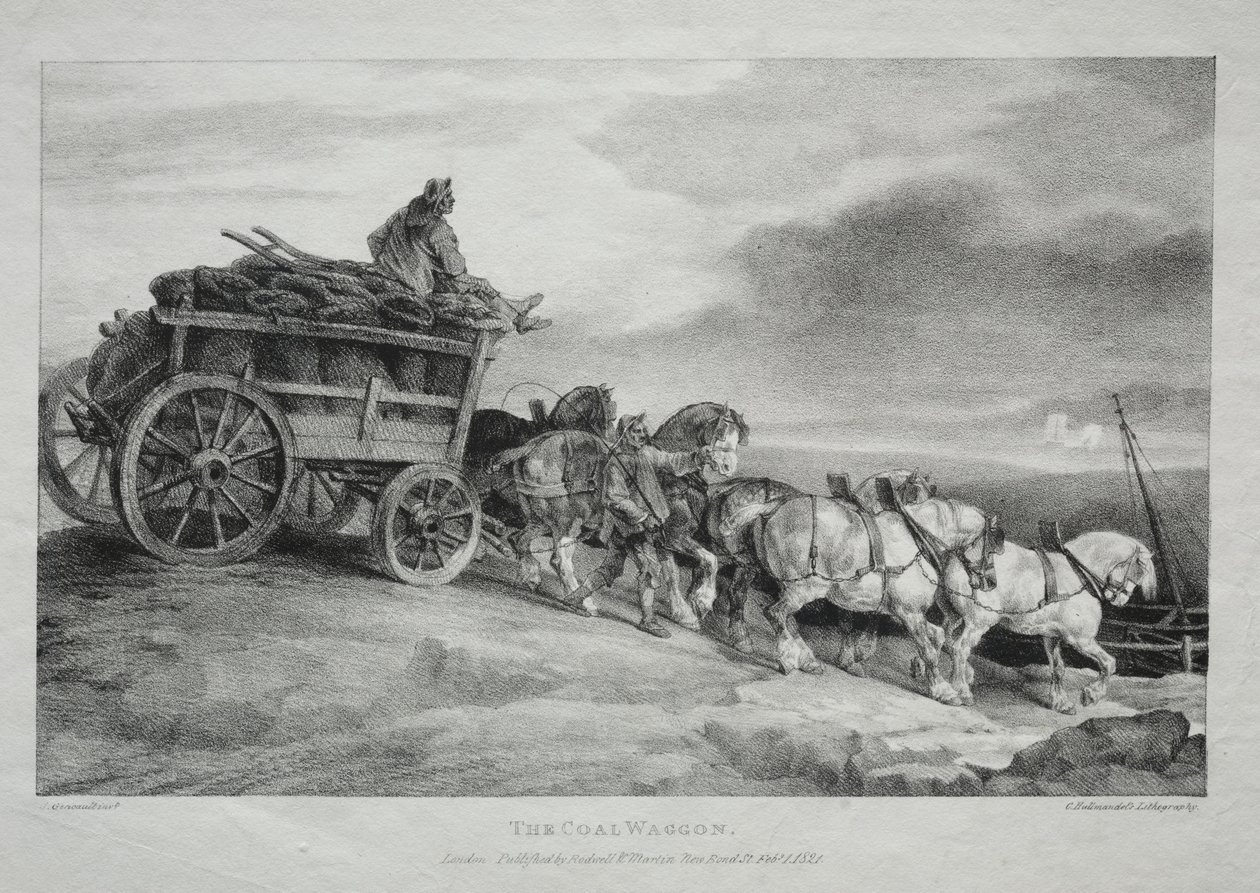 A szénszekér, 1821. alkotó: Theodore Gericault