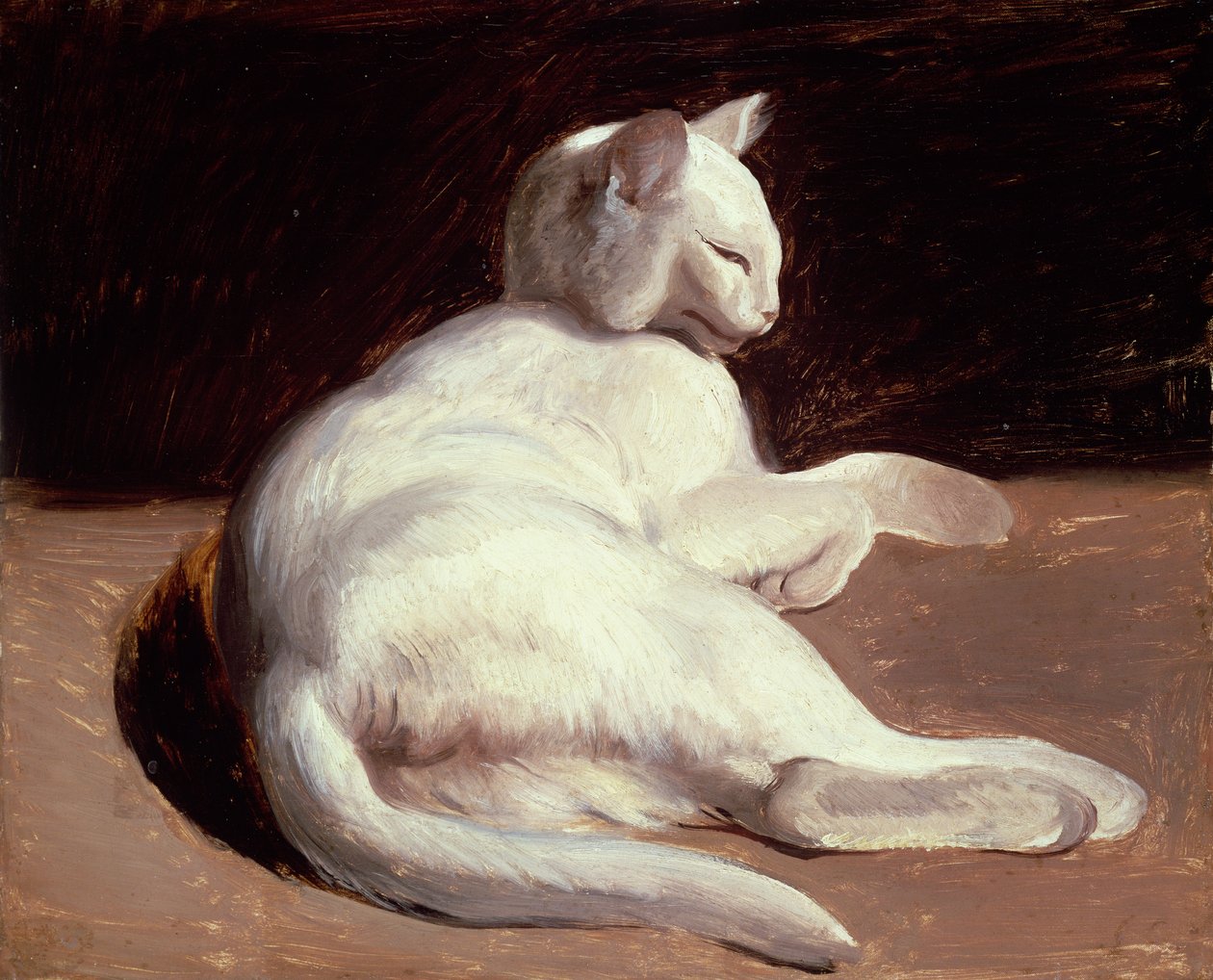 A fehér macska, 1817-1818 körül alkotó: Theodore Gericault