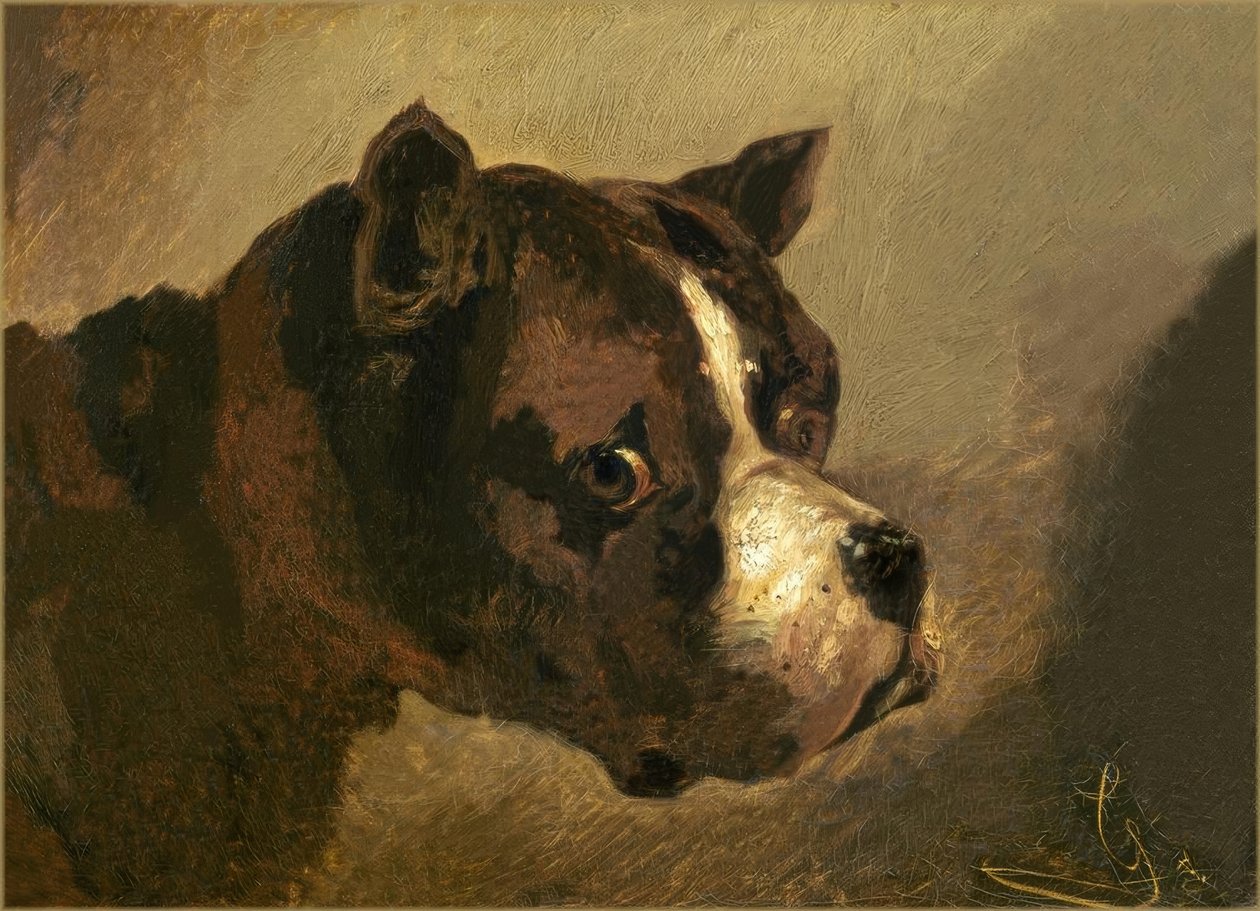 Bulldog fej alkotó: Theodore Gericault